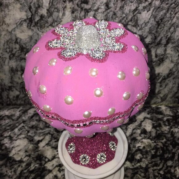 HALLOWEEN Centerpiece-Pumpkin Glam- Mantle Decor-Table Centerpiece-Decor - Picture 2 of 2